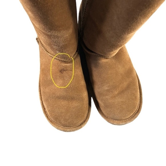 Bearpaw Cloud II Wool Lined Tall Cozy Boots Sheepskin Suede Nuckbuck - Picture 8 of 9